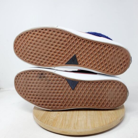 Vans Half Cab Pro Shoes Men 12 Blue Suede College Retro Skate Fat Tongue Sneaker - Picture 11 of 14